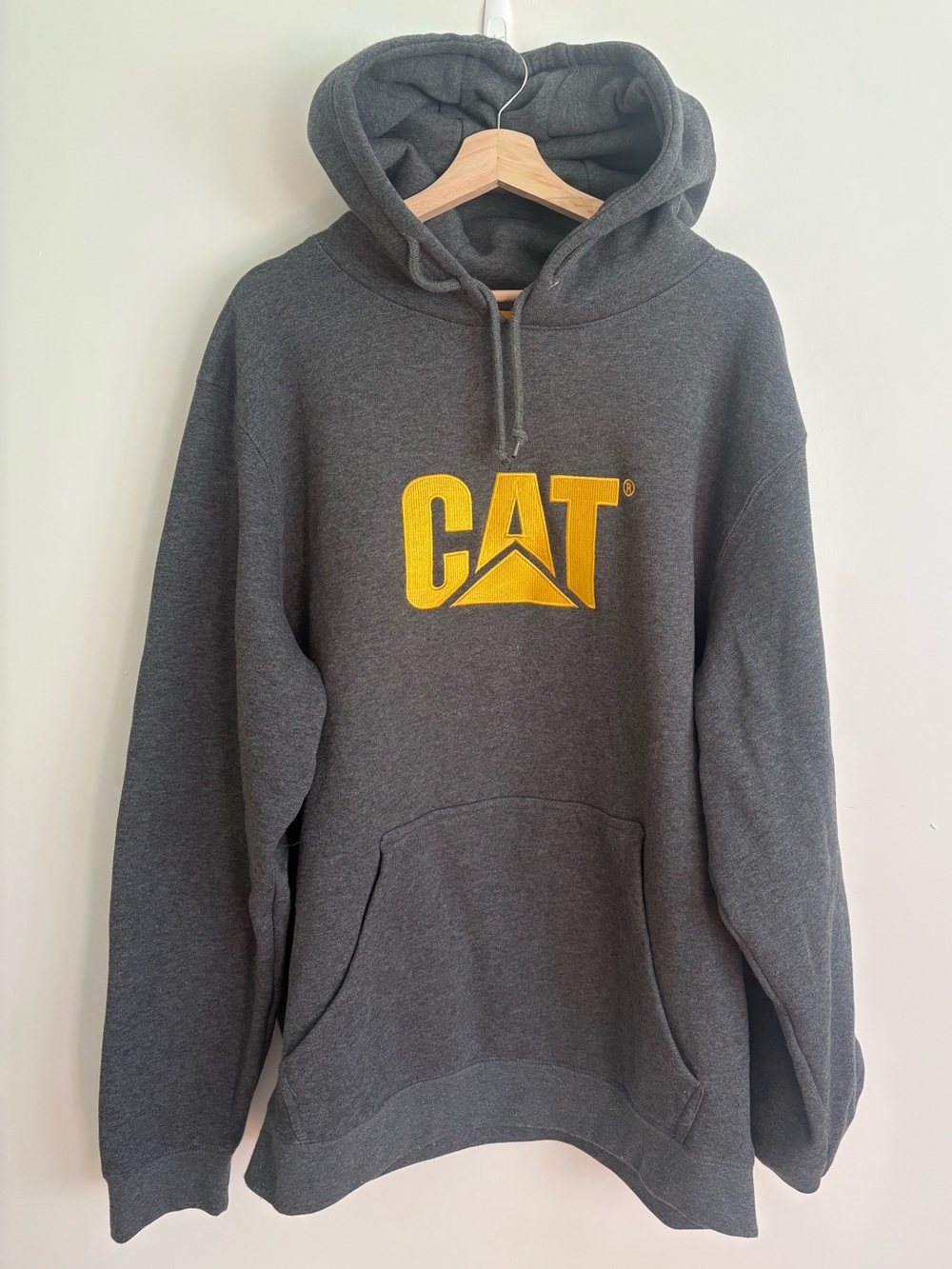 Men's Heavyweight Charcoal Gray Caterpillar Hoodie